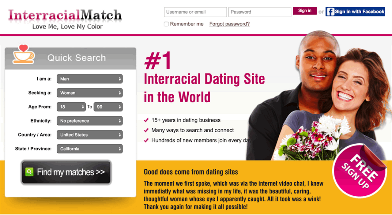 Interracial Match site